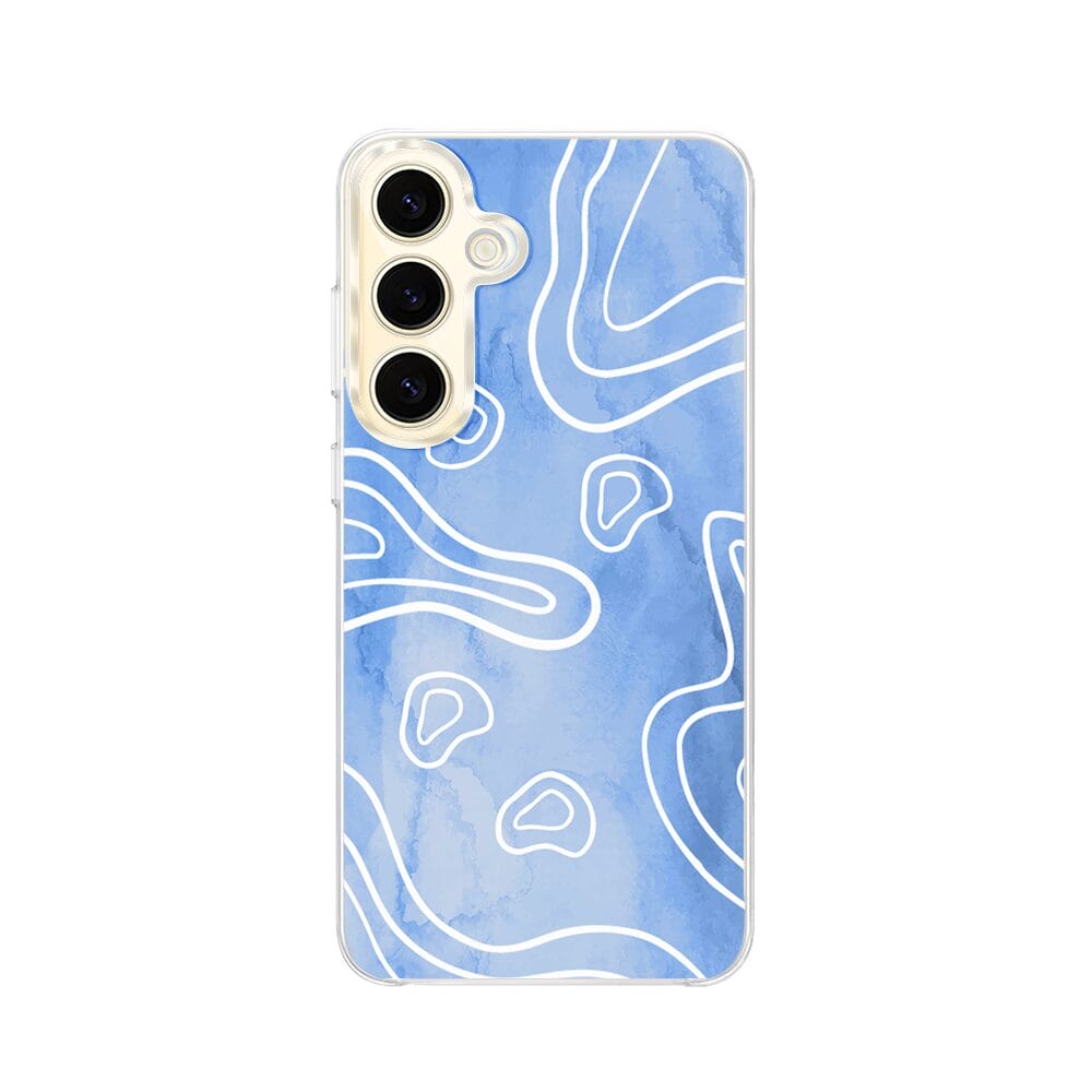 Etui do Samsung Galaxy S24 Plus z MagSafe przeźroczyste, silikonowe Flexi, morski wzór