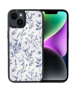 Etui do iPhone 14 IBIZU DropGuard Matt z MagSafe, Pastel Bloom, Lazurowe szepty