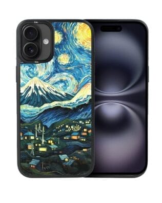 Etui do iPhone 16 Plus IBIZU DropGuard Matt z MagSafe, Van Gogh, gwieździsta noc