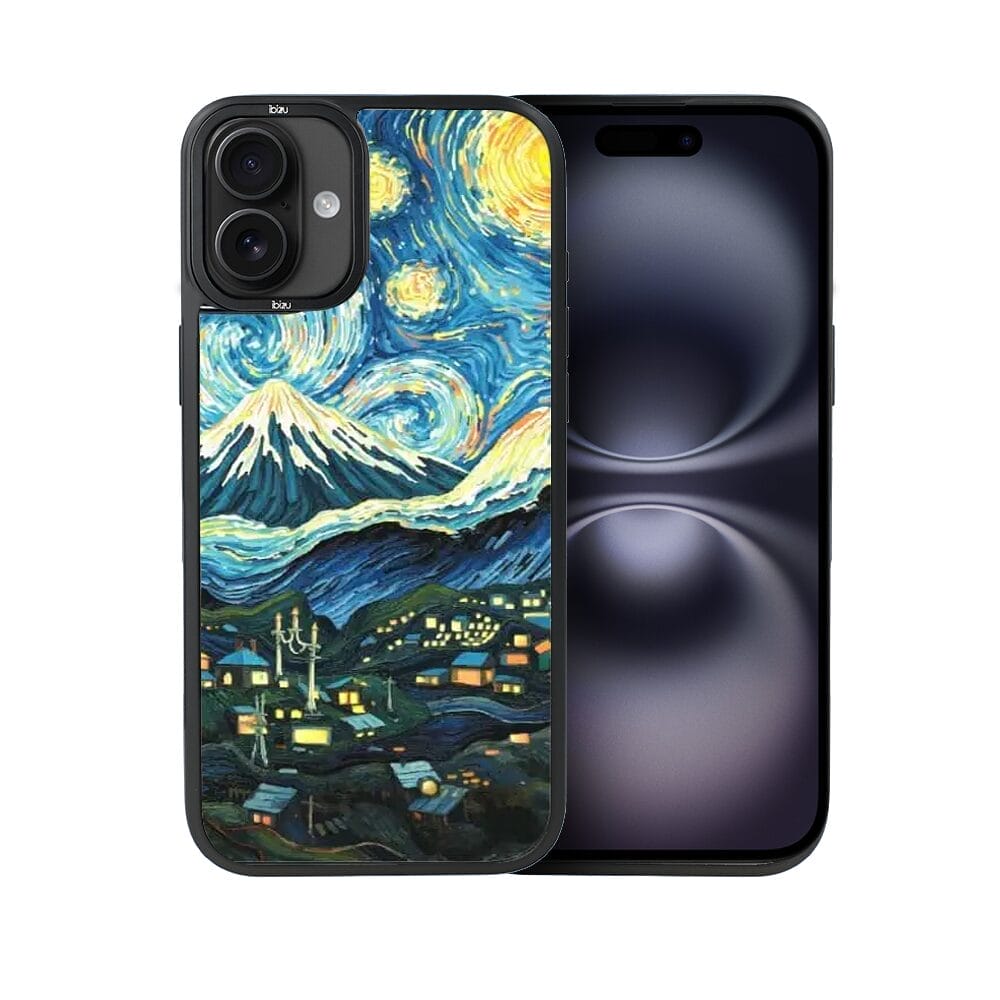 Etui do iPhone 16 Plus IBIZU DropGuard Matt z MagSafe, Van Gogh, gwieździsta noc - obrazek 2