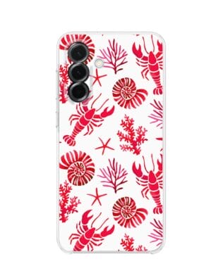 Etui do Samsung Galaxy A36 5G przeźroczyste, silikonowe Flexi, krab, muszle