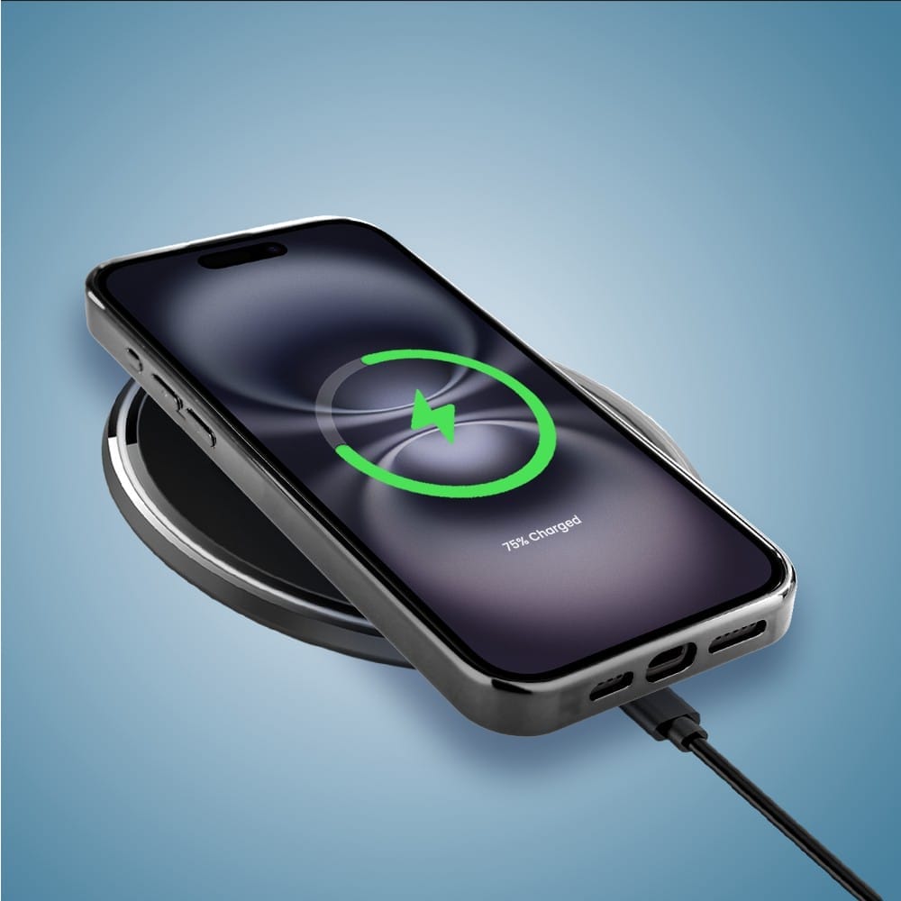 Etui do iPhone 16 IBIZU Elite Glass z MagSafe, Morze, Turkusowy skarb, czarne - obrazek 8