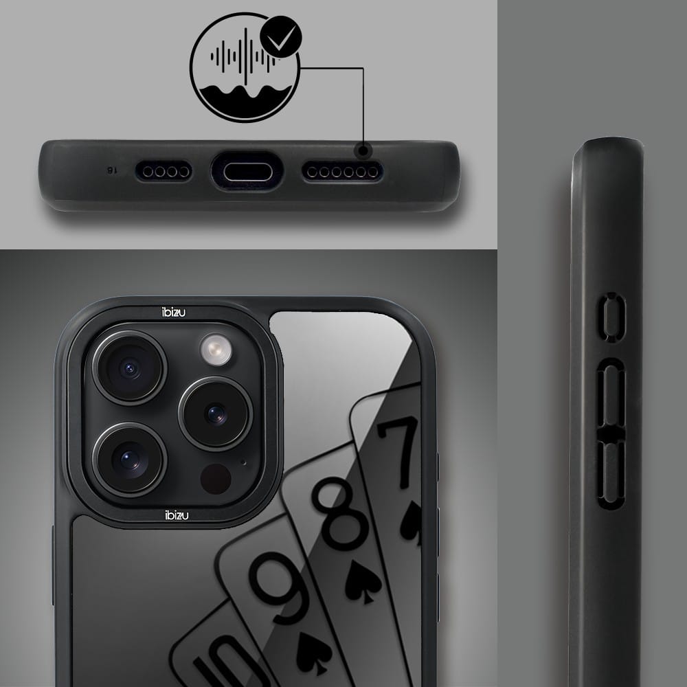 Etui do iPhone 16 Pro IBIZU DropGuard Matt z MagSafe, Midnight, Karty do gry - obrazek 6