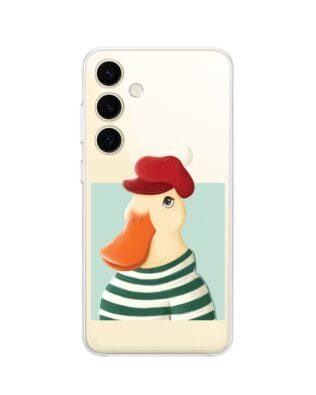 Etui do Samsung Galaxy S24 Plus przeźroczyste, silikonowe Flexi, kaczuszka