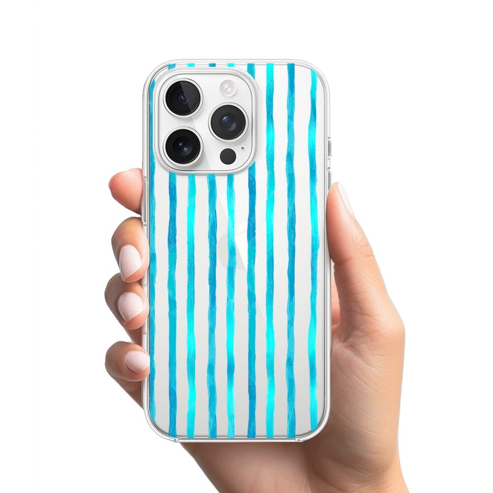 Etui do iPhone 13 Pro przeźroczyste, silikonowe Flexi, szept fal - obrazek 2