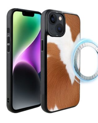 Etui do iPhone 14 Plus IBIZU DropGuard Matt z MagSafe, Zew Natury, Alpejska Krowa