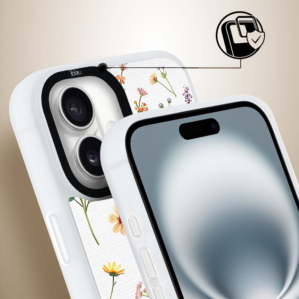 Etui do iPhone 16 Plus IBIZU DropGuard Matt z MagSafe, Pastel Bloom, Letni bukiet - obrazek 3