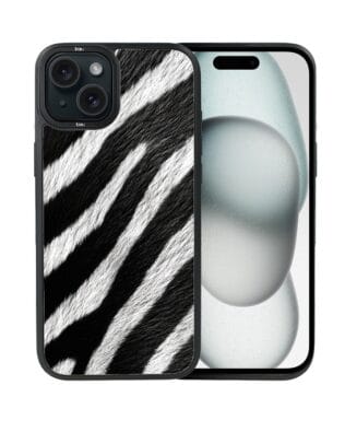 Etui do iPhone 15 Plus IBIZU DropGuard Matt z MagSafe, Zew Natury, Zebra