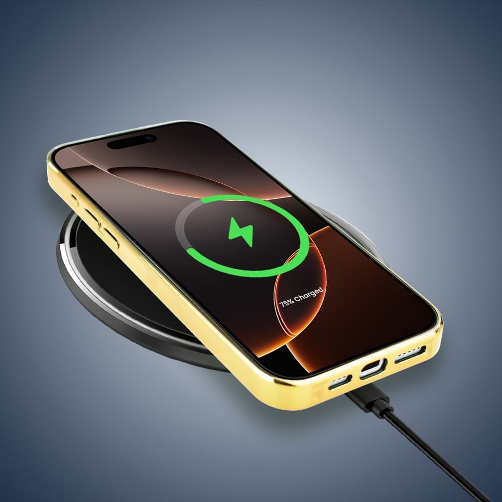 Etui do iPhone 16 Pro Max IBIZU Elite Glass z MagSafe Morze, Meduzy w głębinach, złote - obrazek 8