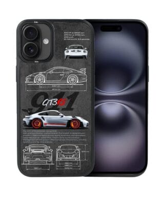 Etui do iPhone 16 IBIZU DropGuard Matt z MagSafe, TechDrive, 911 GT3 RS