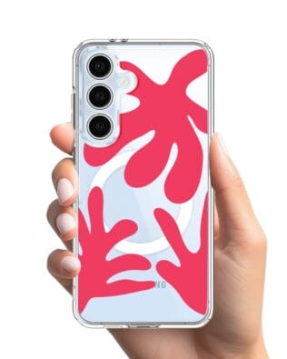 Etui do Samsung Galaxy S24 FE z MagSafe przeźroczyste, silikonowe Flexi, rafa