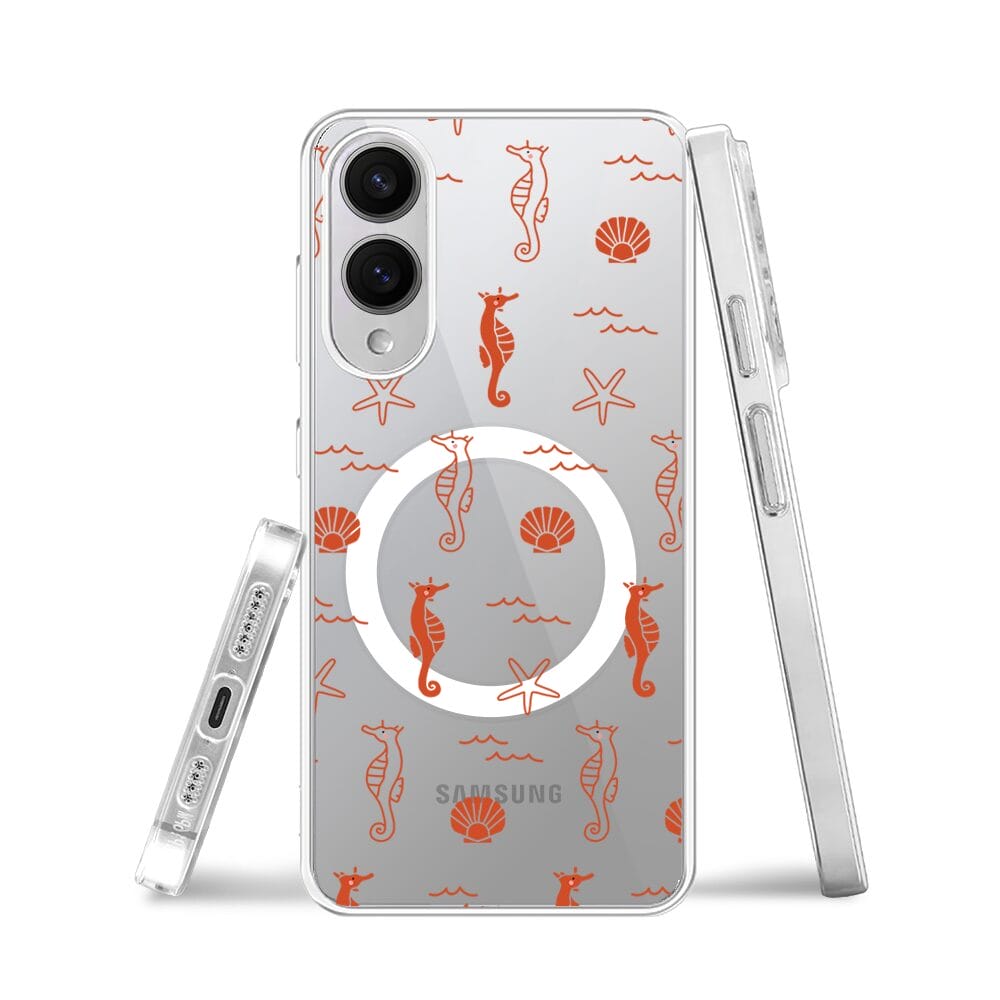 Etui do Samsung Galaxy S25 Edge z MagSafe przeźroczyste, silikonowe Flexi, wakacyjne wzory - obrazek 3