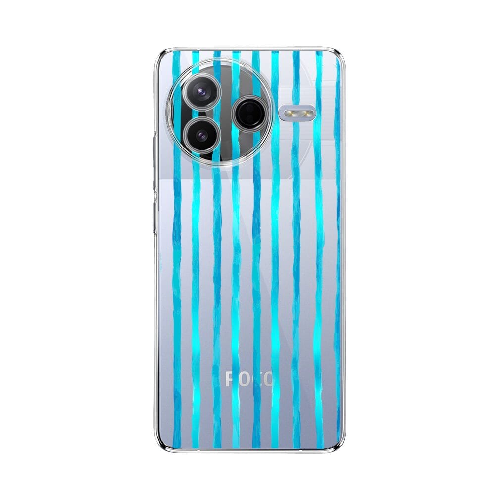 Etui do Xiaomi POCO F7 Pro przeźroczyste, silikonowe Flexi, szept fal