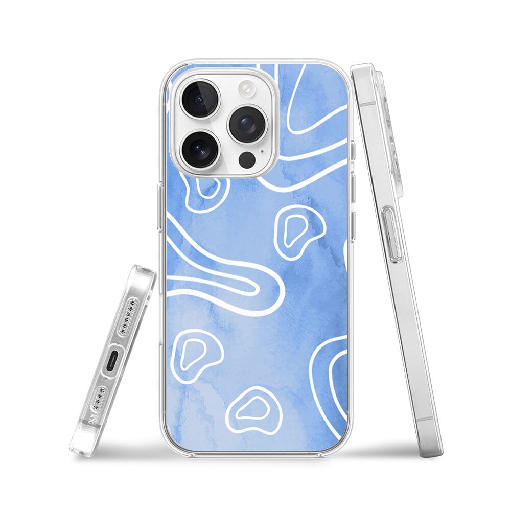 Etui do iPhone 13 Pro przeźroczyste, silikonowe Flexi, morski wzór - obrazek 3