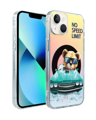 Etui do iPhone 13 IBIZU California Sunset, zmieniające kolor, Blue Car, niebieski samochód