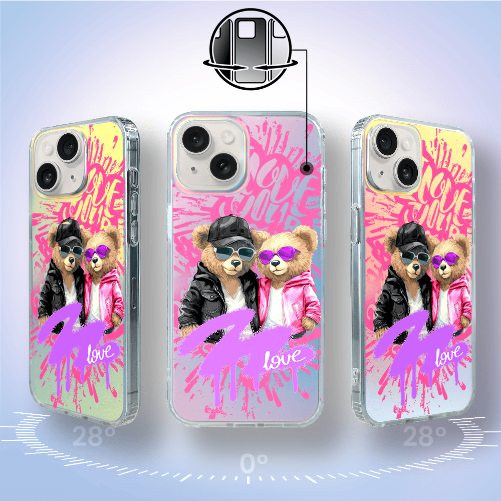 Etui do iPhone 14 IBIZU California Sunset z MagSafe, zmieniające kolor, Couple in Love, zakochana para - obrazek 6