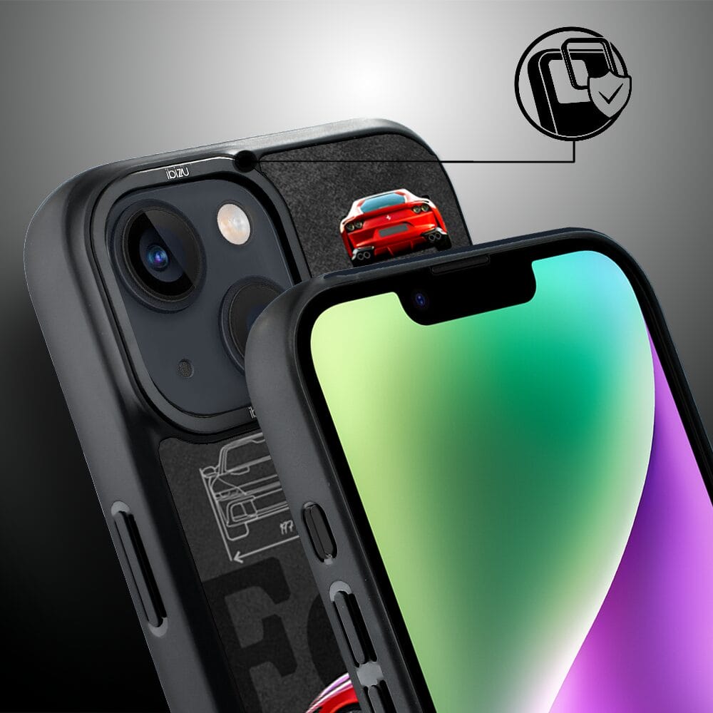 Etui do iPhone 14 IBIZU DropGuard Matt z MagSafe, TechDrive, 812 Superfast - obrazek 3