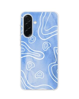 Etui do Samsung Galaxy A36 5G z MagSafe przeźroczyste, silikonowe Flexi, morski wzór