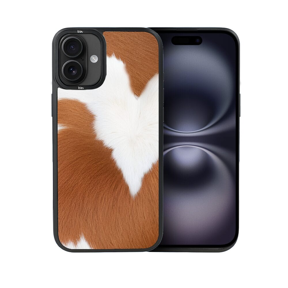 Etui do iPhone 16 IBIZU DropGuard Matt z MagSafe, Zew Natury, Alpejska Krowa - obrazek 2