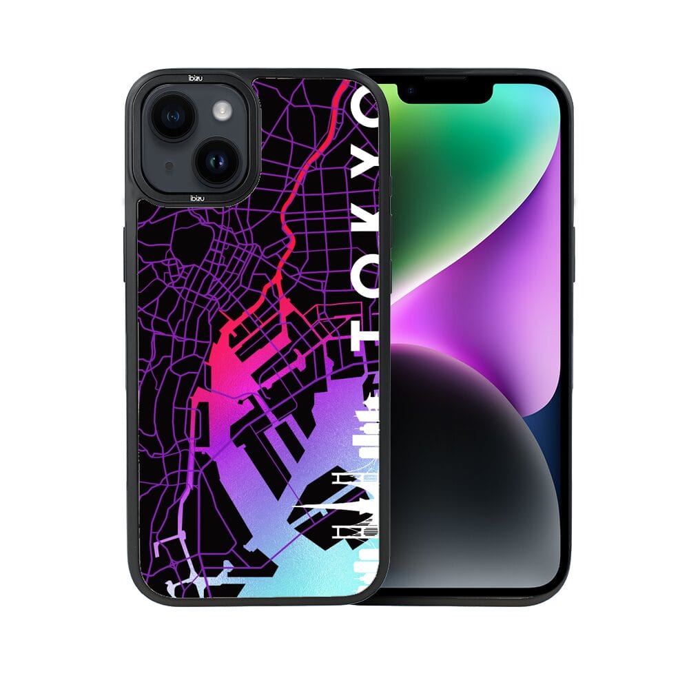 Etui do iPhone 14 Plus IBIZU DropGuard Matt z MagSafe, Mapy Świata, Tokyo - obrazek 2