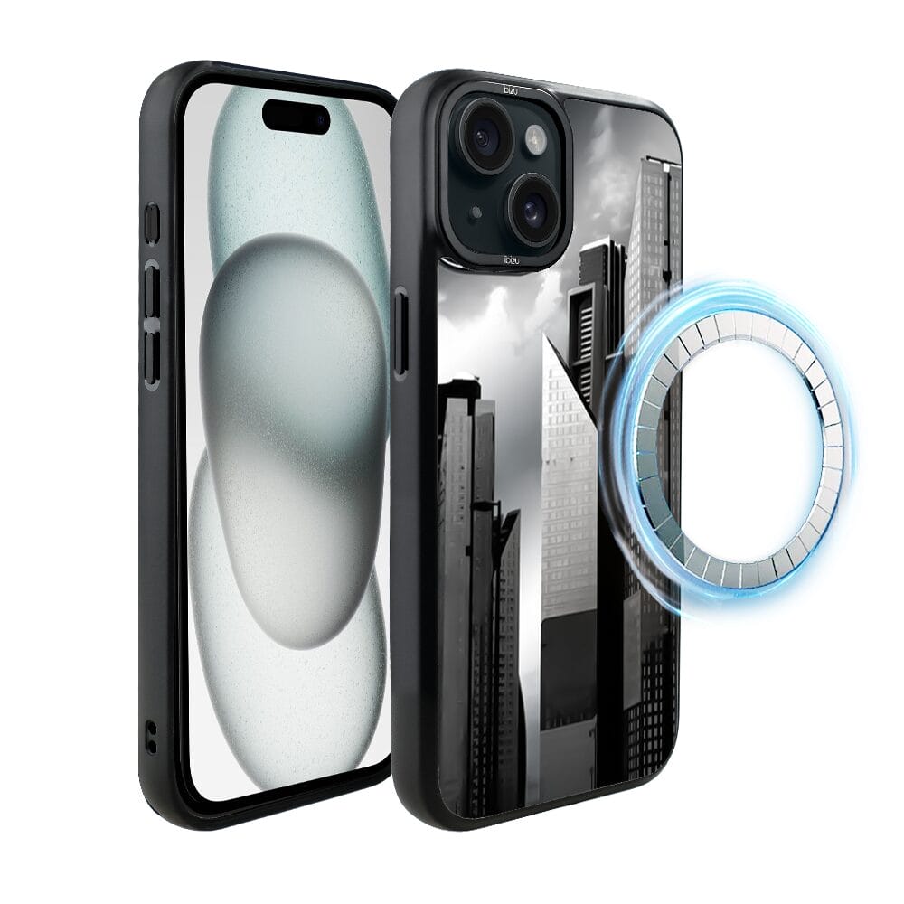 Etui do iPhone 15 Plus IBIZU DropGuard Matt z MagSafe, Noir City, Manhattan