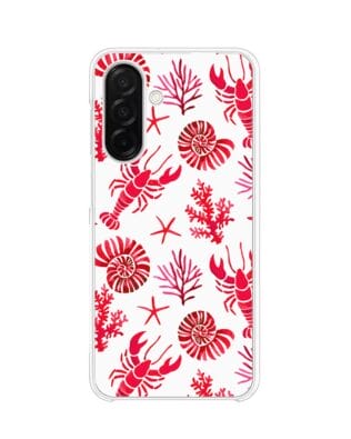 Etui do Samsung Galaxy A26 5G z MagSafe przeźroczyste, silikonowe Flexi, krab, muszle