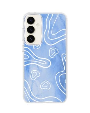 Etui do Samsung Galaxy S23 z MagSafe przeźroczyste, silikonowe Flexi, morski wzór