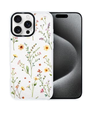 Etui do iPhone 15 Pro IBIZU DropGuard Matt z MagSafe, Pastel Bloom, Letni bukiet