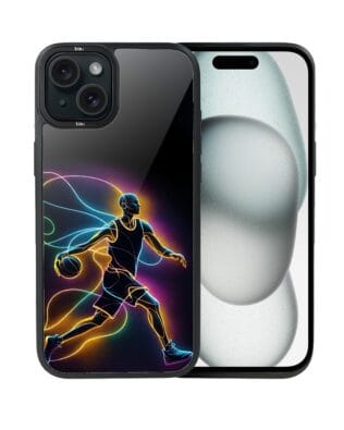 Etui do iPhone 15 IBIZU DropGuard Matt z MagSafe, #ElectroMove, Duch koszykówki