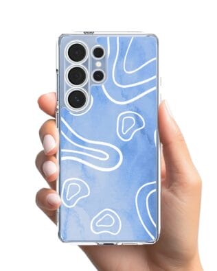 Etui do Samsung Galaxy S25 Ultra przeźroczyste, silikonowe Flexi, morski wzór