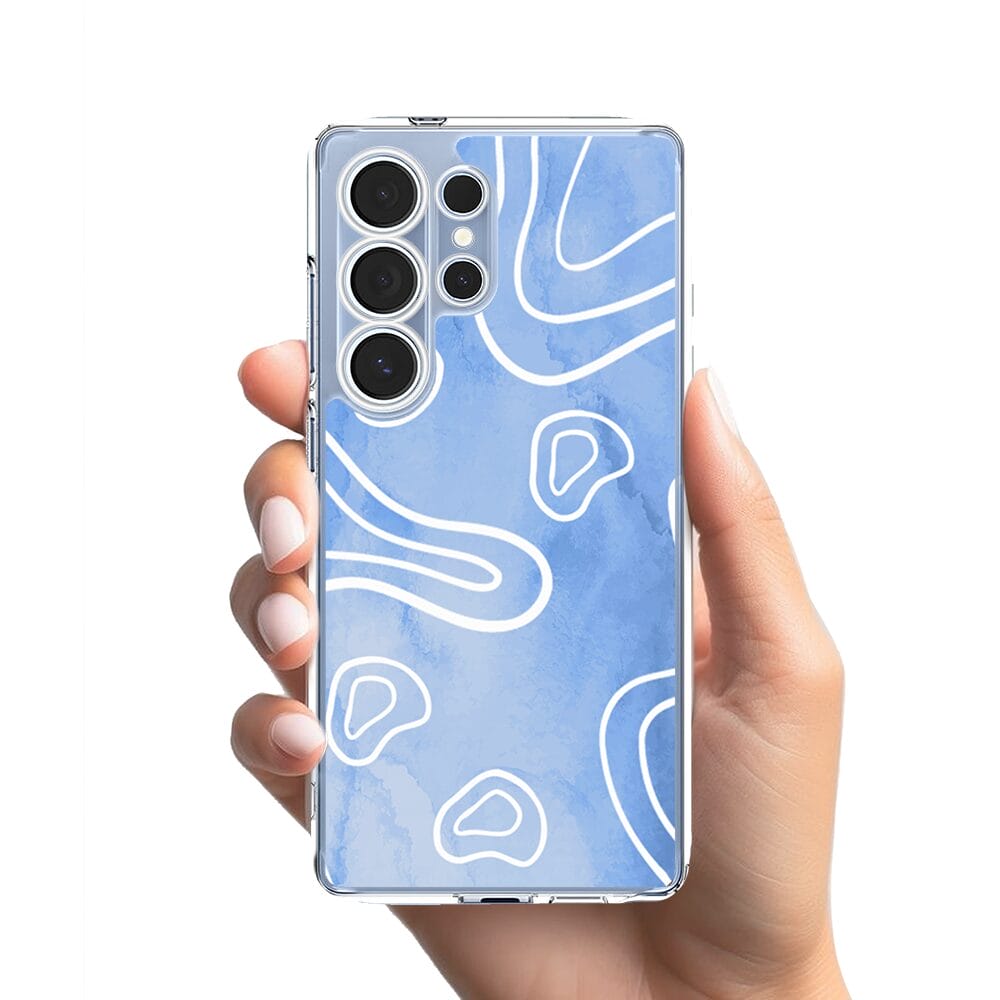 Etui do Samsung Galaxy S25 Ultra przeźroczyste, silikonowe Flexi, morski wzór - obrazek 2