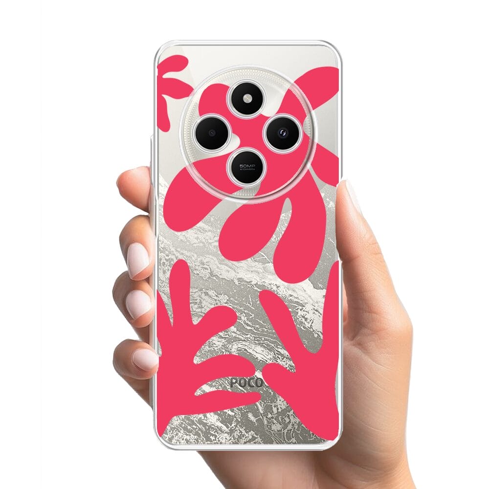 Etui do Xiaomi POCO C75 przeźroczyste, silikonowe Flexi, rafa - obrazek 2