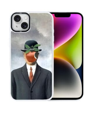 Etui do iPhone 14 Plus IBIZU DropGuard Matt z MagSafe, Rene Magritte, syn człowieczy