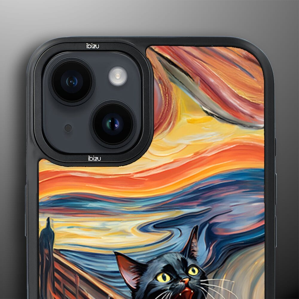 Etui do iPhone 14 IBIZU DropGuard Matt z MagSafe, Edvard Munch, krzyk kota - obrazek 5