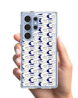 Etui do Samsung Galaxy S25 Ultra przeźroczyste, silikonowe Flexi, pływające rybki