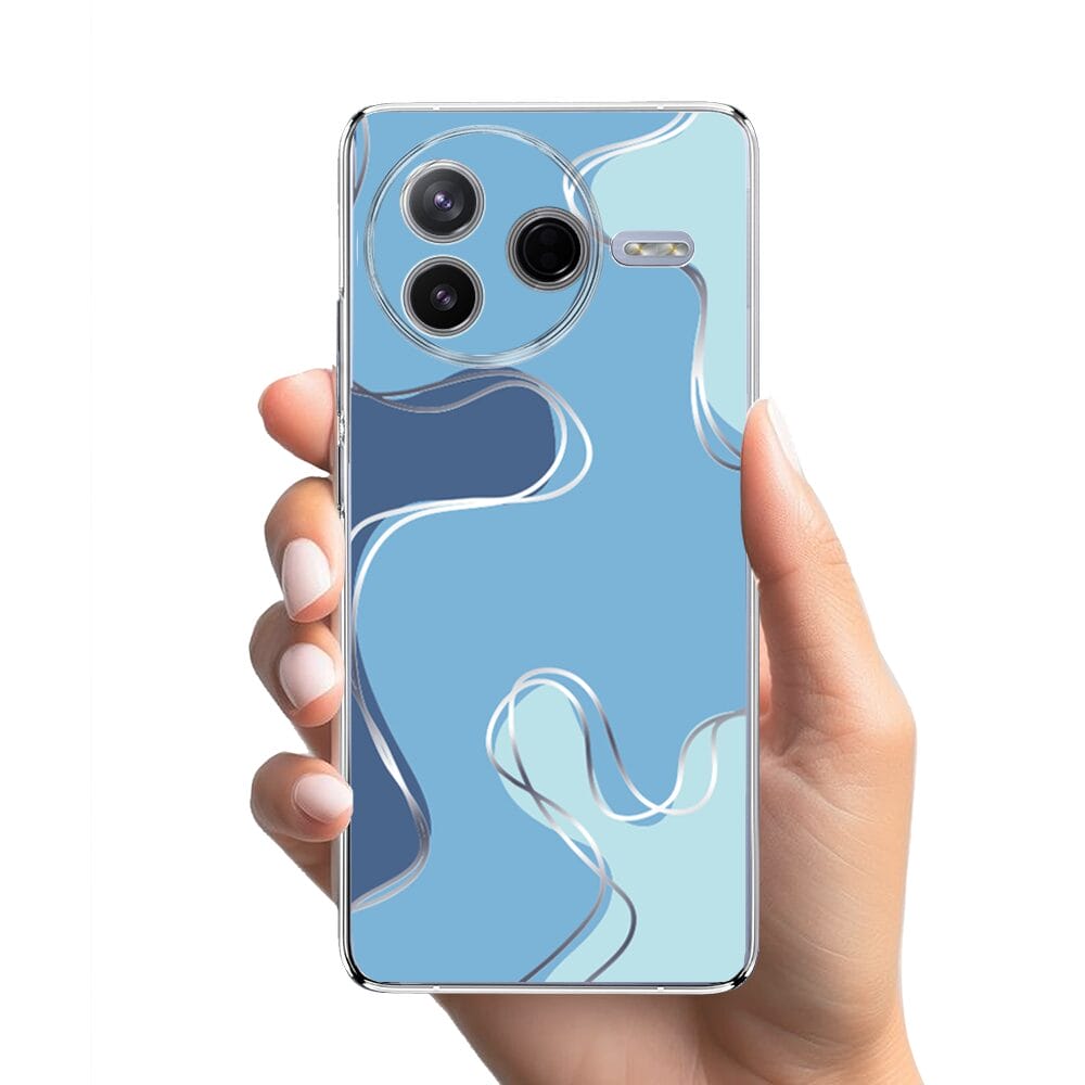 Etui do Xiaomi POCO F7 Pro przeźroczyste, silikonowe Flexi, spokój oceanu - obrazek 2