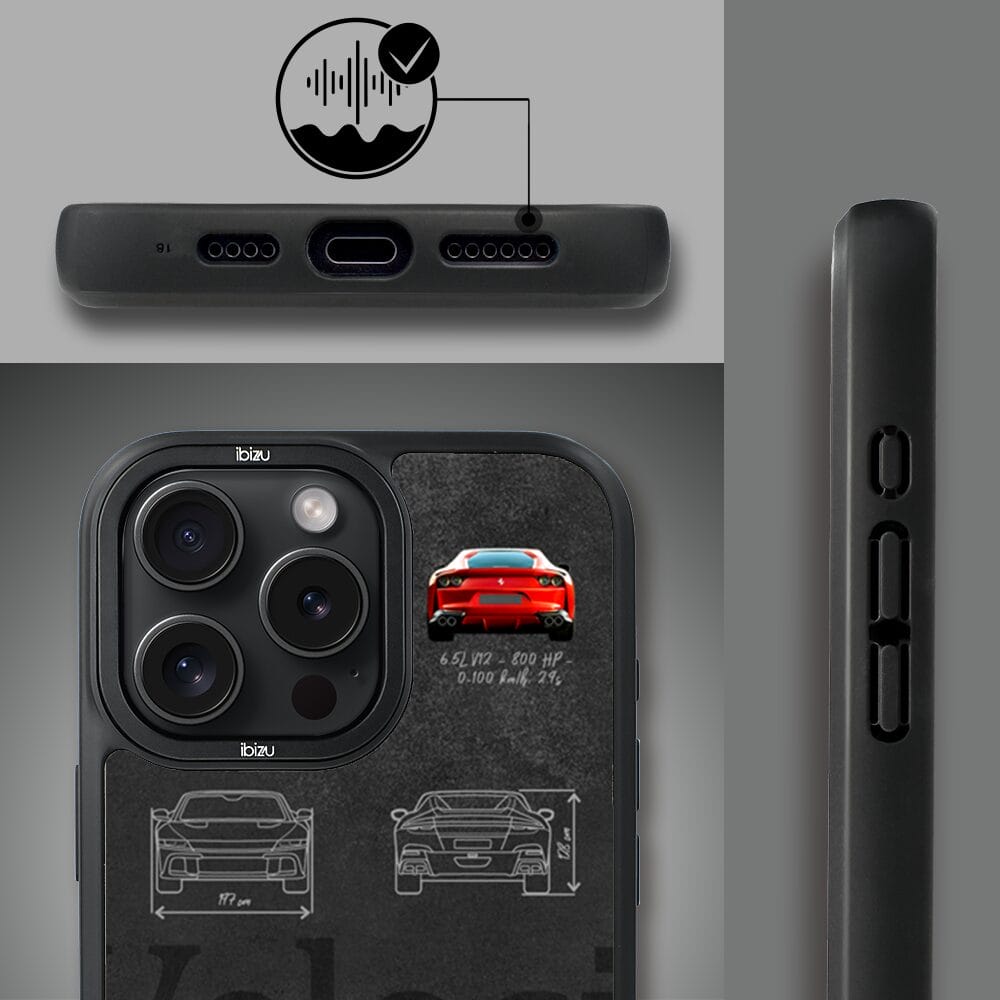 Etui do iPhone 16 Pro Max IBIZU DropGuard Matt z MagSafe, TechDrive, 812 Superfast - obrazek 6