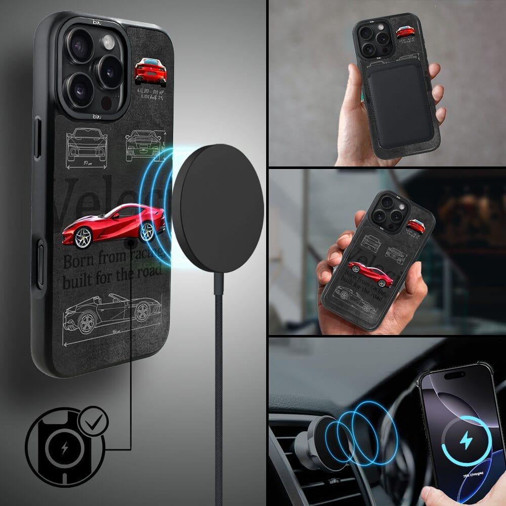 Etui do iPhone 16 Pro Max IBIZU DropGuard Matt z MagSafe, TechDrive, 812 Superfast - obrazek 8