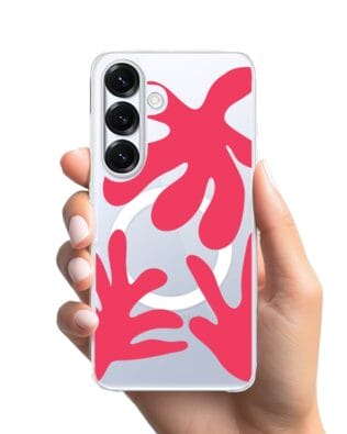 Etui do Samsung Galaxy S25 Plus z MagSafe przeźroczyste, silikonowe Flexi, rafa