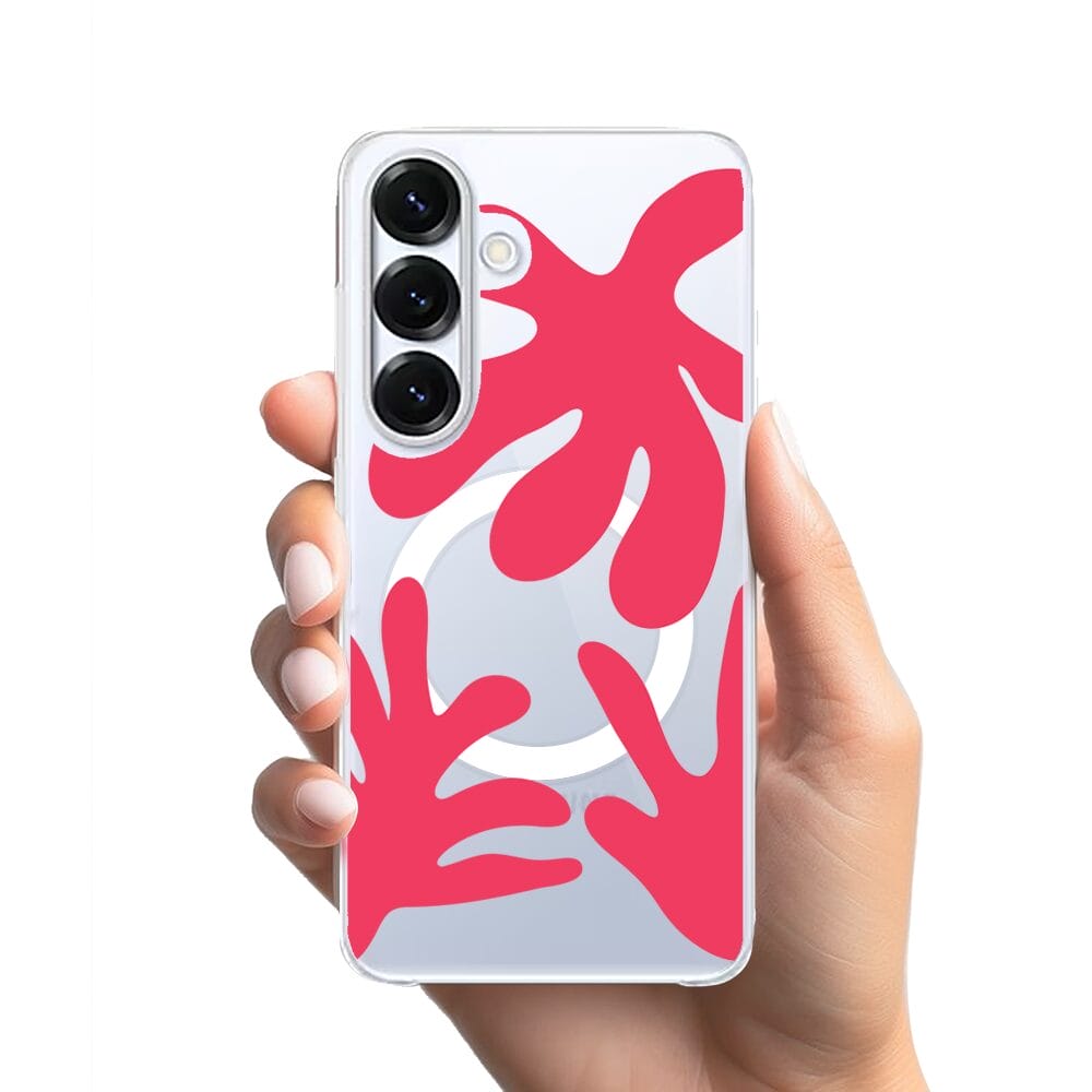 Etui do Samsung Galaxy S25 Plus z MagSafe przeźroczyste, silikonowe Flexi, rafa - obrazek 2