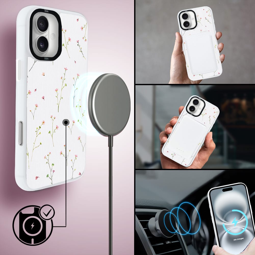 Etui do iPhone 16 IBIZU DropGuard Matt z MagSafe, Pastel Bloom, Polna fantazja - obrazek 8