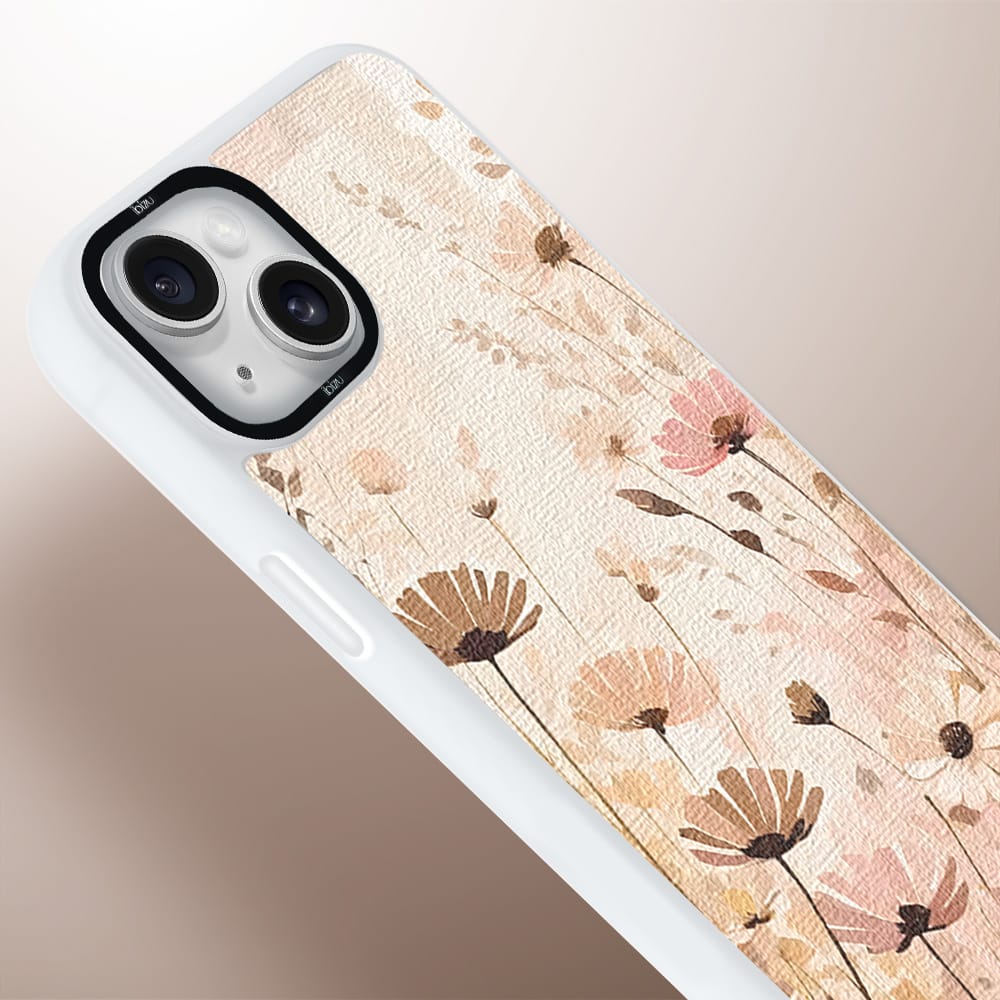 Etui do iPhone 14 IBIZU DropGuard Matt z MagSafe, Boho, Kwiatowa łąka - obrazek 4