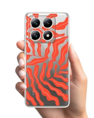Etui do Xiaomi 14T Pro przeźroczyste, silikonowe Flexi, rafa koralowa