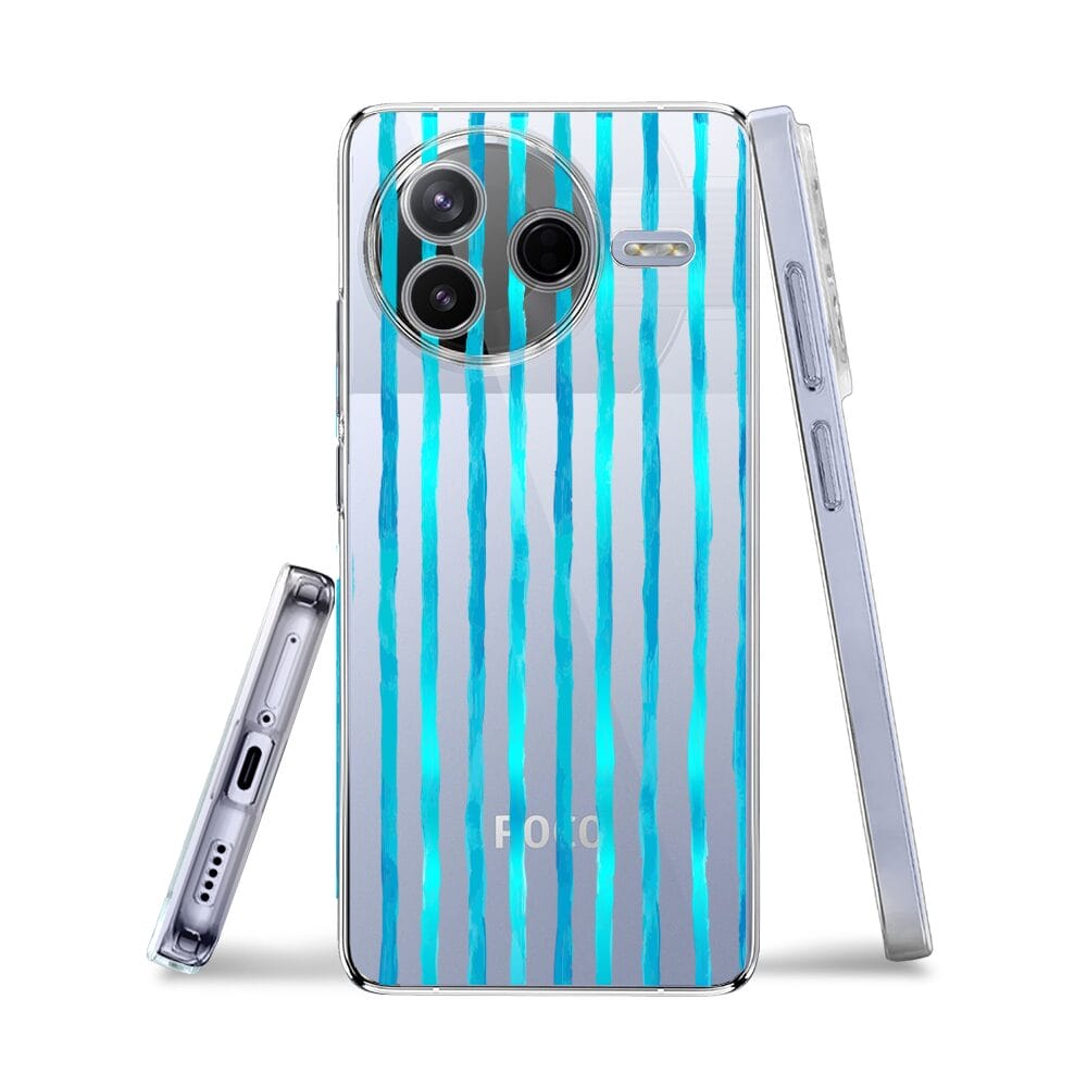 Etui do Xiaomi POCO F7 Pro przeźroczyste, silikonowe Flexi, szept fal - obrazek 3