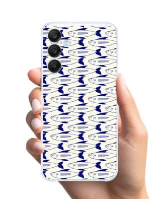 Etui do Samsung Galaxy M35 5G przeźroczyste, silikonowe Flexi, pływające rybki