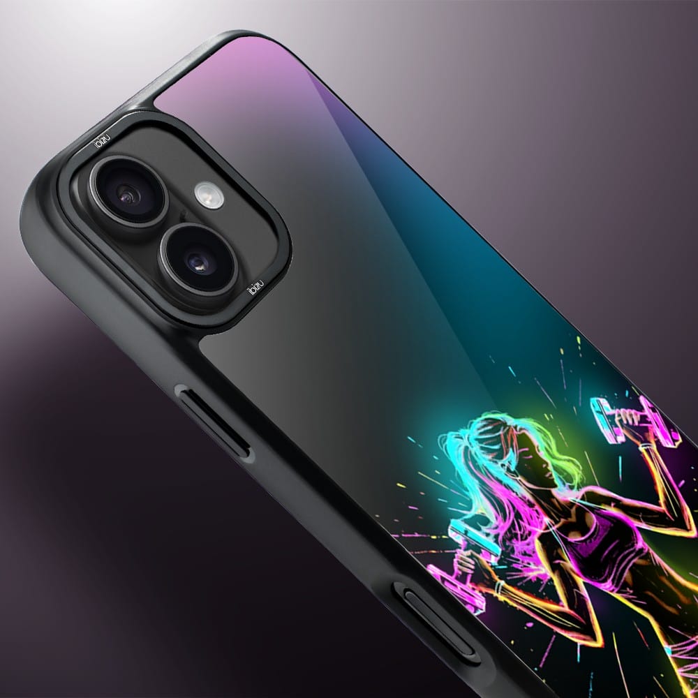 Etui do iPhone 16 IBIZU DropGuard Matt z MagSafe, #ElectroMove, Wibracja fitness - obrazek 4