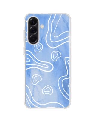 Etui do Samsung Galaxy A56 5G z MagSafe przeźroczyste, silikonowe Flexi, morski wzór