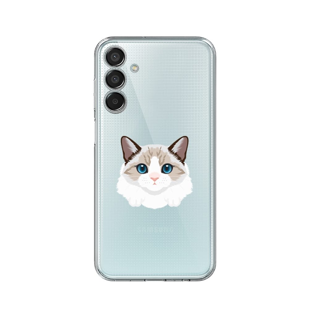 Etui do Samsung Galaxy M15 5G przeźroczyste, silikonowe Flexi, kot birmański