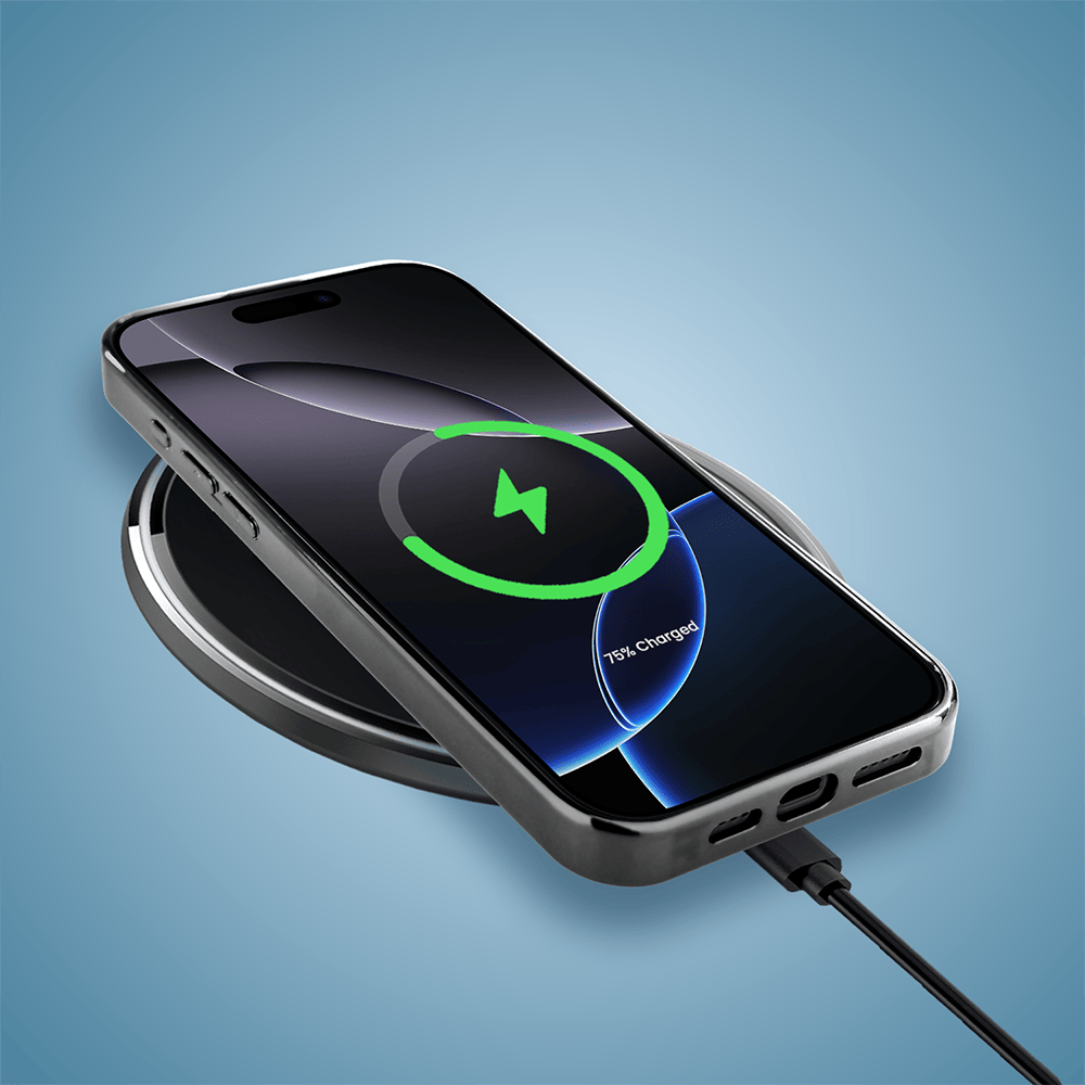 Etui do iPhone 16 Pro Max IBIZU Elite Glass z MagSafe Morze, Turkusowy skarb, czarne - obrazek 8