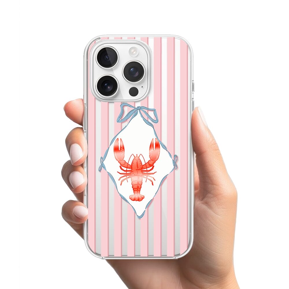 Etui do iPhone 13 Pro przeźroczyste, silikonowe Flexi, Homar - obrazek 2